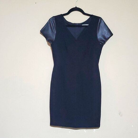 BAILEY 44 Faux Leather Accent LBD - Size Medium - Picture 1 of 9